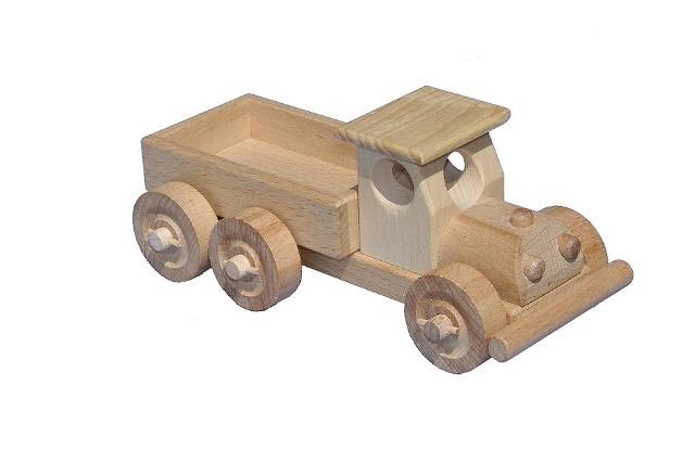 Nákladní auto dřevěná hračka                           