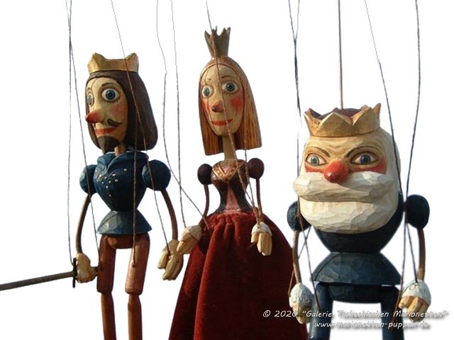 Sada 3 loutky marionettes