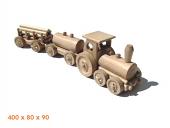 Nákladní vlak dřevěná hračka                             
