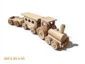 Osobní vlak dřevěná hračka                              