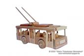 Trolejbus dřevěná hračka                                                       