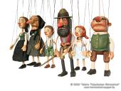 Sada 6 loutek marionettes